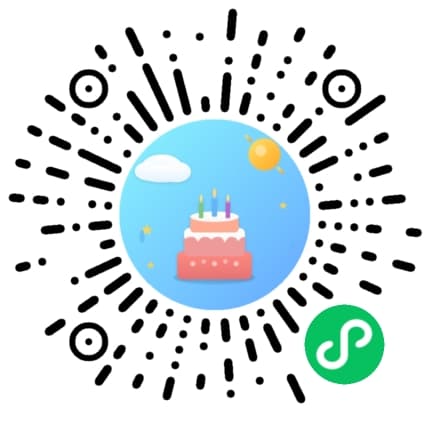 生日天气 小程序二维码